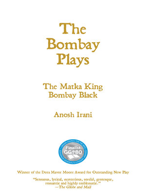 cover image of The Bombay Plays